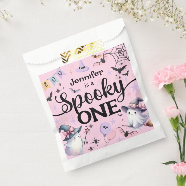 Halloween Spooky One Cute Ghost 1st Birthday Party Favour Bag (Sealed)