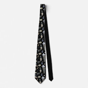 Halloween Spooky Pattern Tie