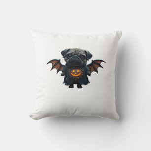 Halloween Spooky Pug Classic T-Shirt Cushion