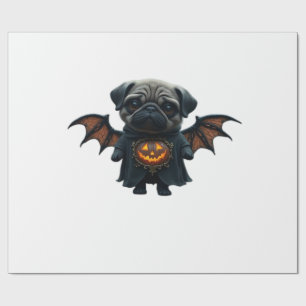 Halloween Spooky Pug Classic T-Shirt Wrapping Paper