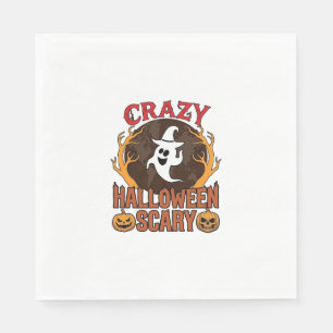 Halloween Spooky Pumpkin Retro Engraved Texture_1 Napkin