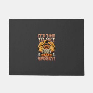 Halloween Spooky Pumpkin Scarecrow Vintage Doormat
