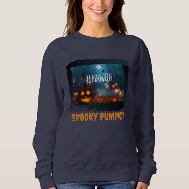 HALLOWEEN SPOOKY PUMPKIN SWEATSHIRT (Front)