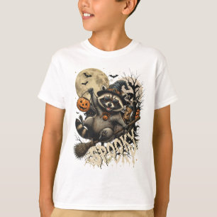 Halloween Spooky Racoon T-Shirt