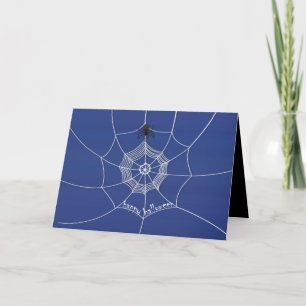 Halloween Spooky Scary Cute Spider Web Card