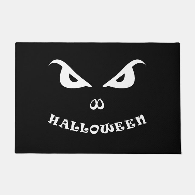 Halloween spooky scary face doormat (Front)