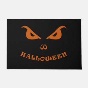 Halloween spooky scary face doormat