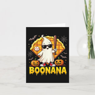 Halloween Spooky Season Boonana Cute Ghost Nana Card