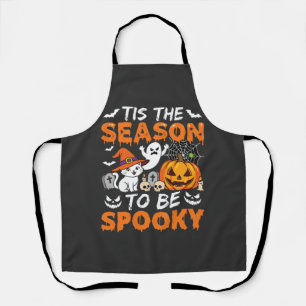 Halloween Spooky Season Cat Ghost Pumpkin Apron