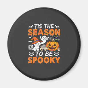 Halloween Spooky Season Cat Ghost Pumpkin Magnet