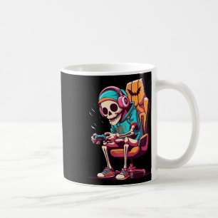 Halloween Spooky Season Gaming Skeleton Scary Game Coffee Mug