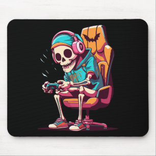 Halloween Spooky Season Gaming Skeleton Scary Game Mouse Pad