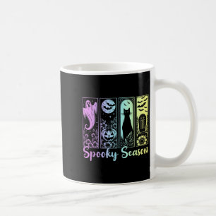 Halloween Spooky Season Horror Cat Vintage Hallowe Coffee Mug