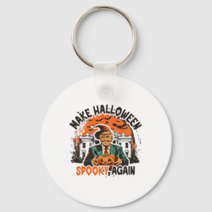 Halloween Spooky Season President Key Ring