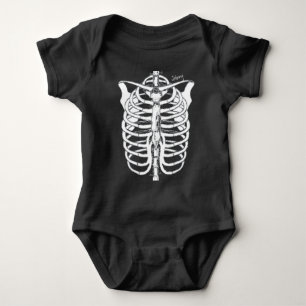 Halloween Spooky Skeleton Baby Newborn Cute Baby Bodysuit