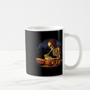 Halloween Spooky Skeleton Clay Pottery Maker  Coffee Mug