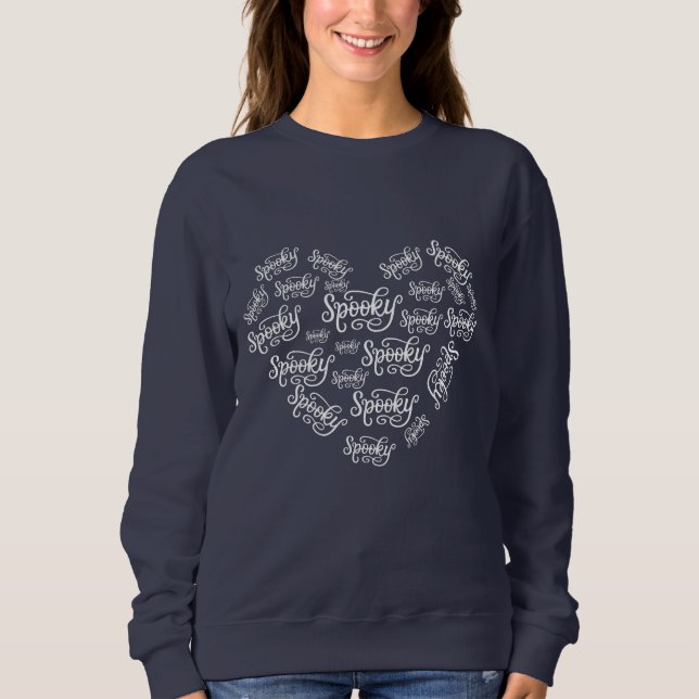 Halloween Spooky Spooky Heart Sweatshirt (Front)