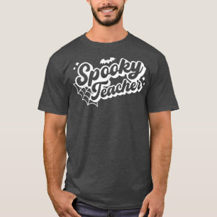Halloween Spooky Teacher Trick Or Teach Funny Hall T-Shirt
