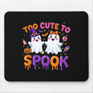 Halloween Spooky Tee Funny Too Cute To Spook Cute Mouse Pad