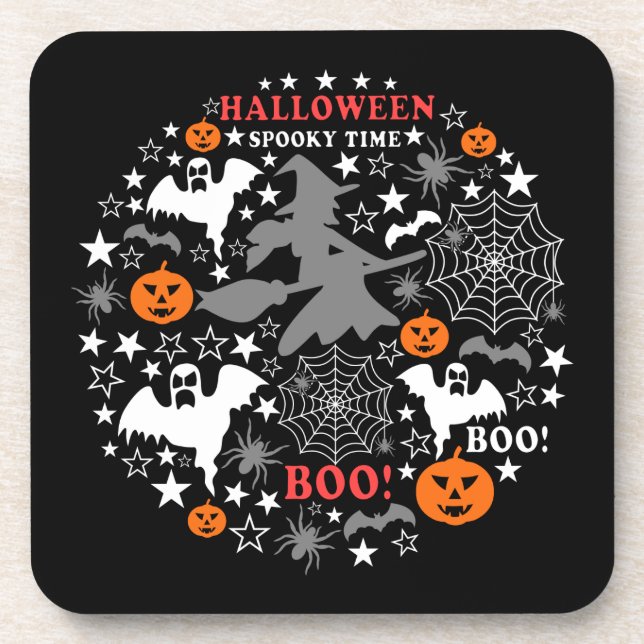 Halloween Spooky Time Coaster (Front)