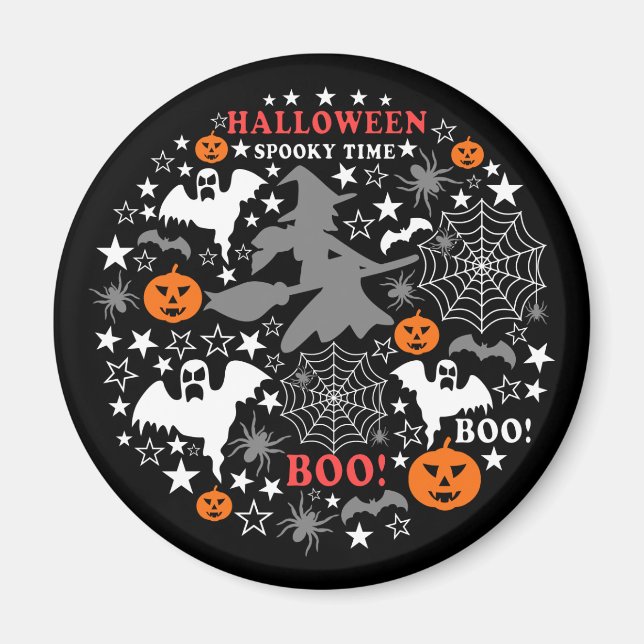 Halloween Spooky Time Magnet (Front)