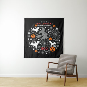 Halloween Spooky Time Tapestry