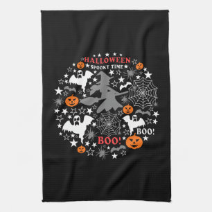 Halloween Spooky Time Tea Towel