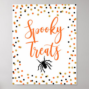 Halloween Spooky Treats Party Sign