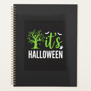 Halloween Spooky Tree Bats Vector Design_1 Planner