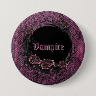 Halloween spooky vampire party 7.5 cm round badge