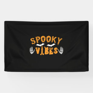 Halloween Spooky Vibes Birthday Banner