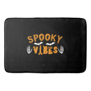 Halloween Spooky Vibes Birthday Bath Mat