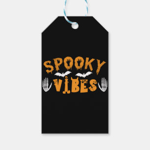 Halloween Spooky Vibes Birthday Gift Tags