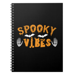 Halloween Spooky Vibes Birthday Notebook