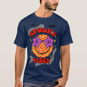 Halloween Spooky Vibes Cool Retro 70s Premium T-Shirt