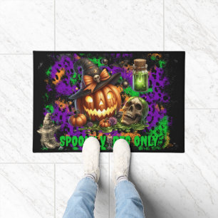 Halloween Spooky Vibes Only Door Mat
