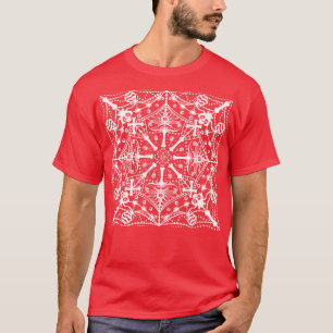 Halloween spooky white pattern T-Shirt