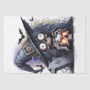 Halloween Spooky Witch Cartoon Tissue Paper