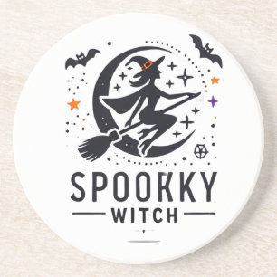Halloween Spooky Witch Design - Flying on Broom Coaster