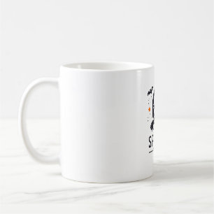 Halloween Spooky Witch Design - Flying on Broom Coffee Mug