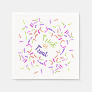 Halloween Sprinkles Trick or Treat Customisable Napkin