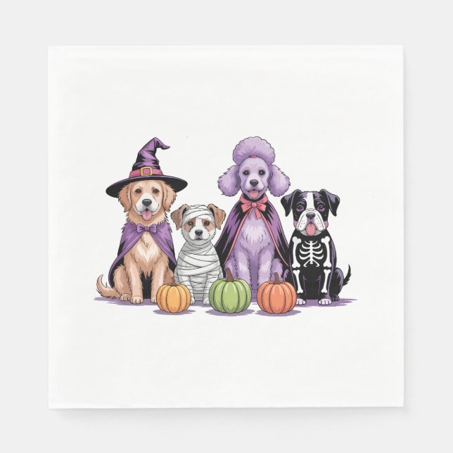 Halloween Squad Dog Napkin (Front)
