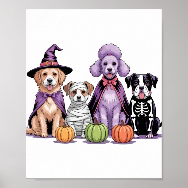 Halloween Squad Dog Poster (Front)