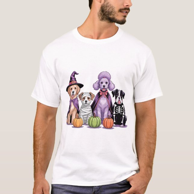 Halloween Squad Dog T-Shirt (Front)