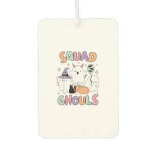 Halloween Squad Ghosts Ghouls Funny Spooky Women G Car Air Freshener
