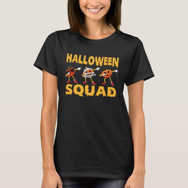 Halloween Squad Shirt Family Matching Pumpkins Kid (Front)