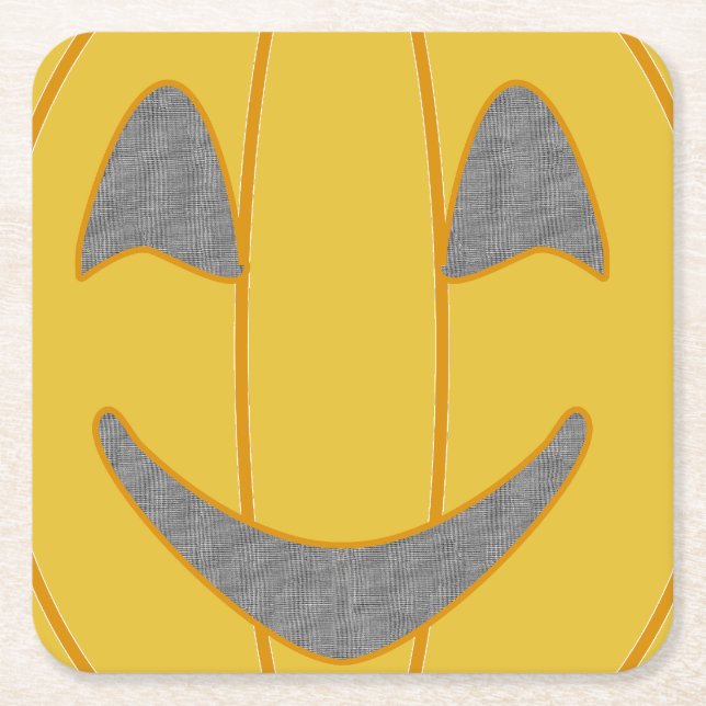 Halloween Square Paper Coaster (Front)