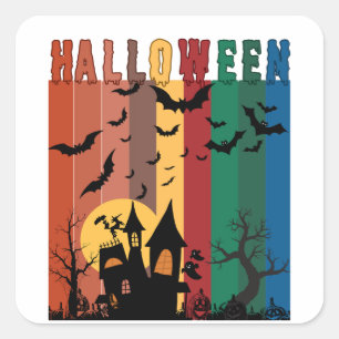 Halloween Square Sticker