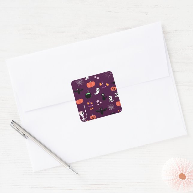 Halloween Square Sticker (Envelope)