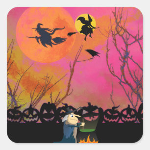 Halloween Square Sticker